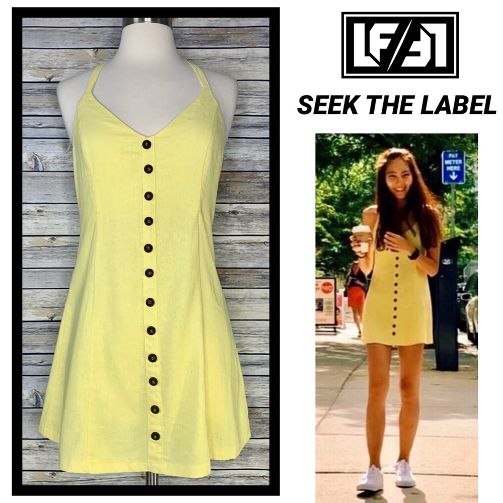 NWT LF ‘SEEKtheLabel’ Linen Blend Dress S